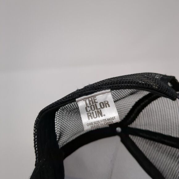 The Color Run Snapback Trucker Hat Multicolor One Size Adjustable Mesh Back - Picture 8 of 8